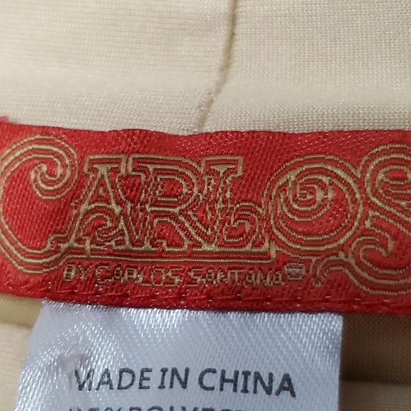 NWT Carlos by Carlos Santana Pullover Cowl Neck Poncho Swing Top, Camel, OS - Picture 6 of 8